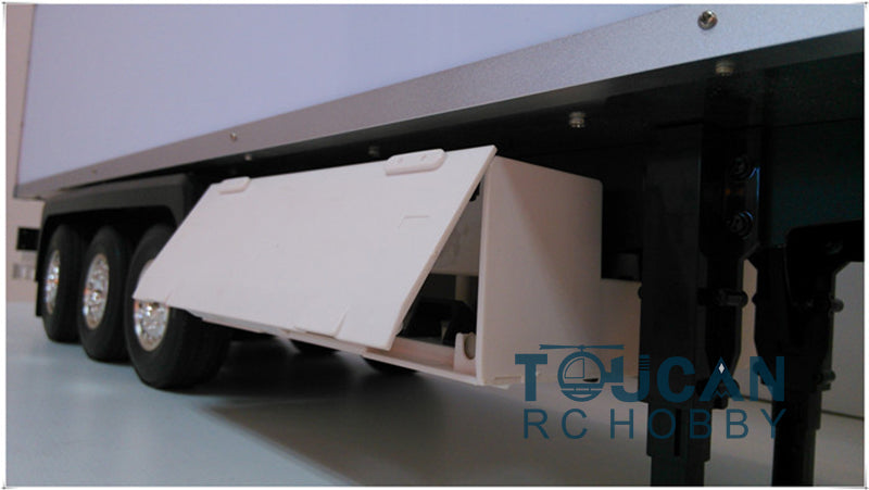 KIT TOUCAN 1/14 3 Axles Unpainted RC Model RC Truck Reefer Semi-trailer Container for DIY TAMIYA Car Uassembled