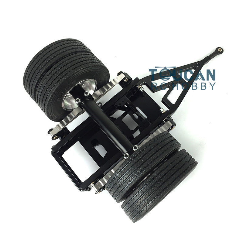 LESU Metal Trailer 25.5*18.2*14CM for 1/14 RC TAMIYA Tractor Truck Car DIY