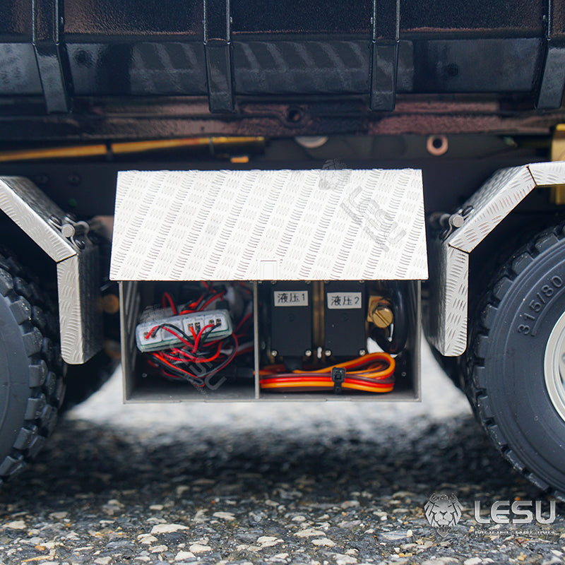 LESU 1/14 8x8 Roll On/Off Hydraulic RC Dumper Radio Controlled Tipper Truck Model