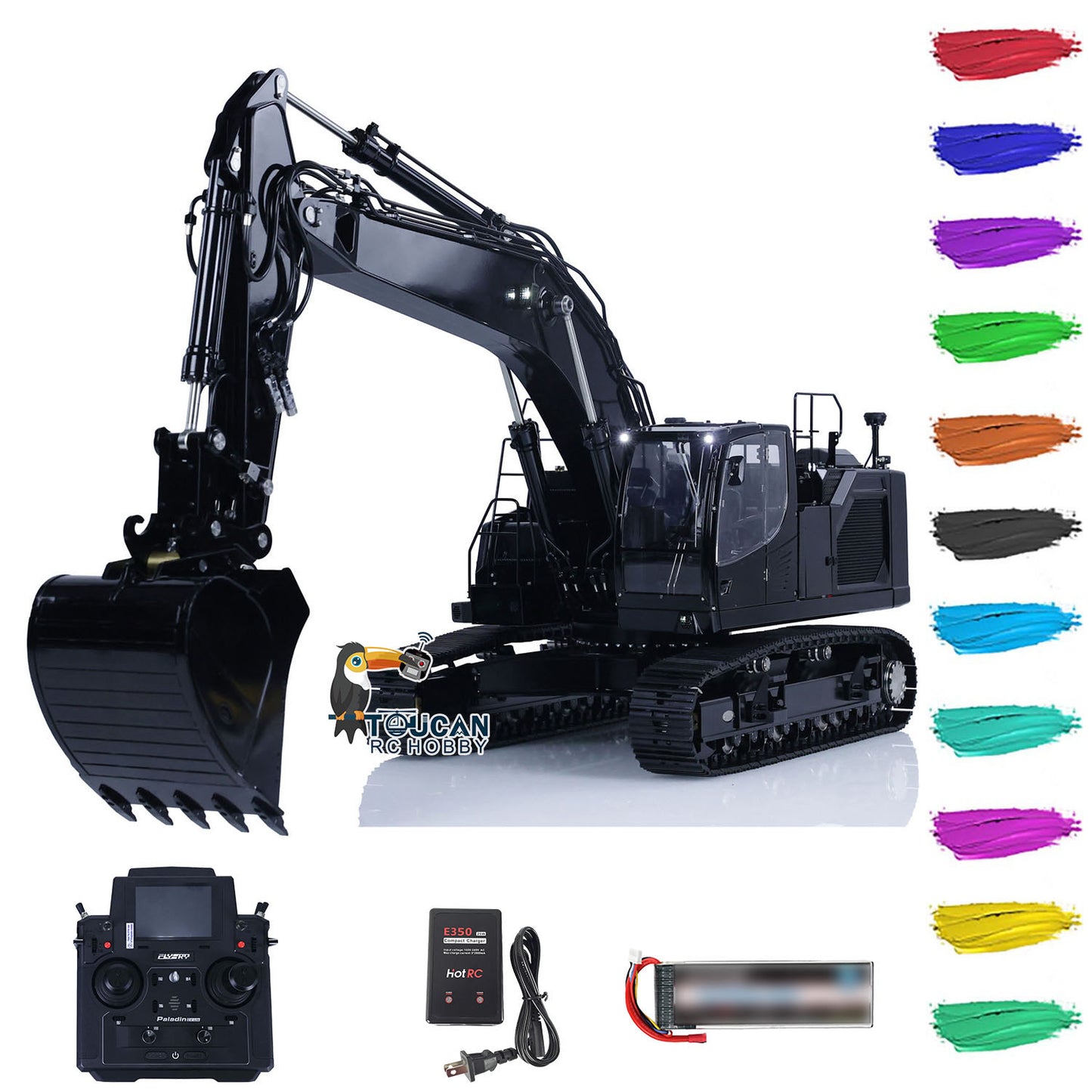 Metal LESU LR945 1:14 RC Hydraulic Excavator Remote Controlled Engineering Vehicle PL18EV Lite RTR 795*268*257mm