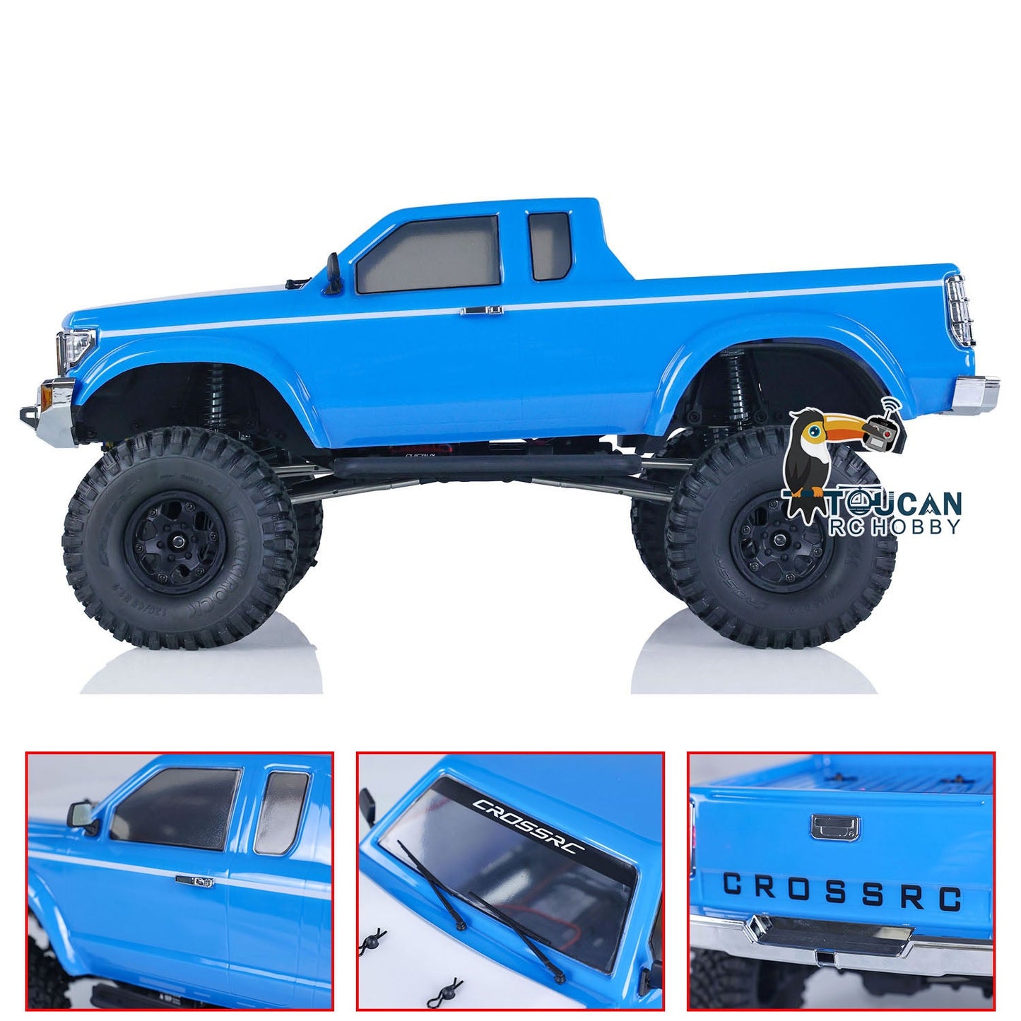 CROSSRC 1/10 AT4V 4x4 RC Crawler Car PNP Remote Control Off-road Vehicles Hobby Model Toy Gift for Children Adults