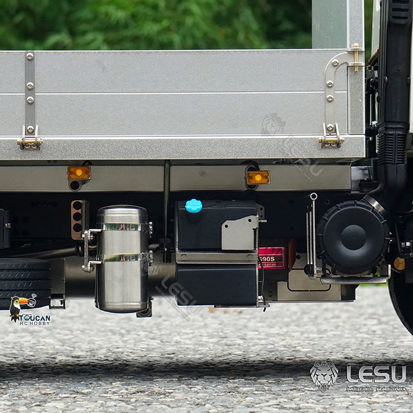 1/14 LESU 6x4 Unpainted Body Shell Assembled Chassis Radio Control Flatbed Truck RC TAMIYA Car Sound Light System Motor ESC Servo