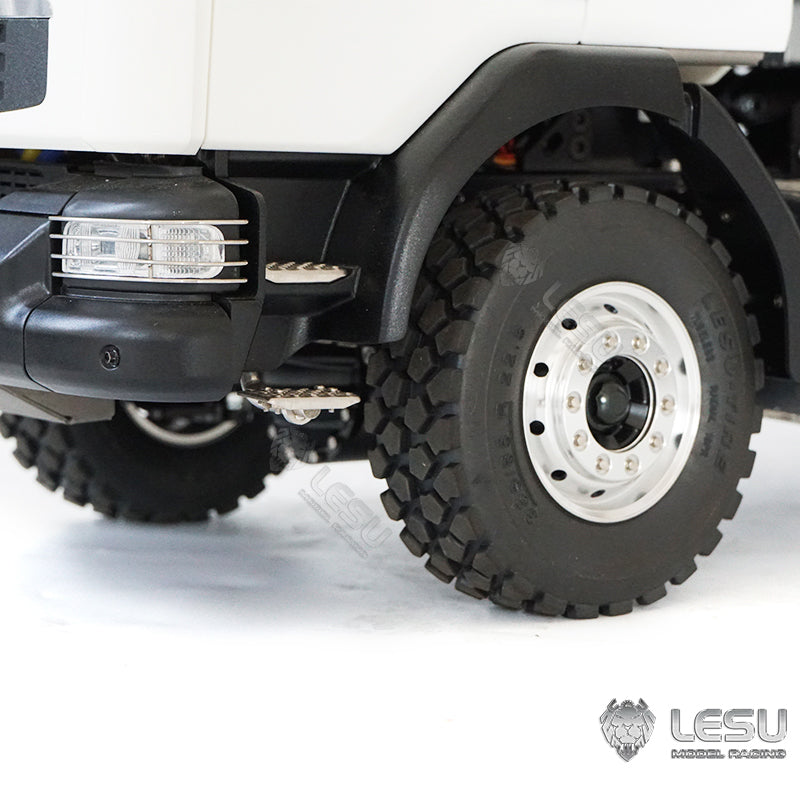 1/14 LESU 6x6 RC Hydraulic Metal Dumper Tipper Sound Light System Chassis Bucket Unpainted Unassembled Cabin Body VM Truck
