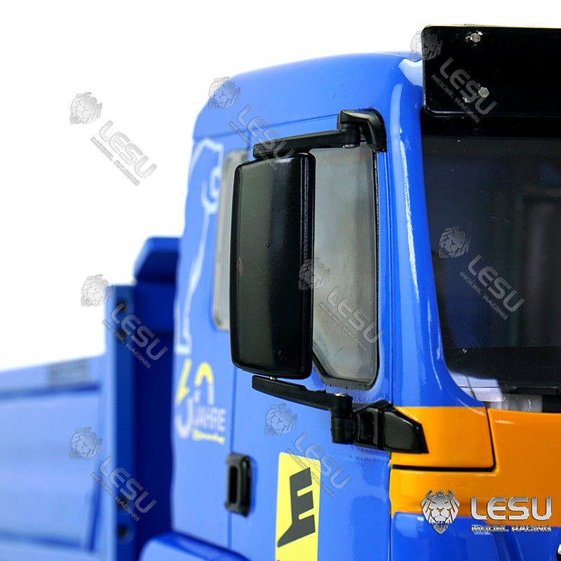 LESU 1/14 TGS Three-way RC Dumper Remote Controlled Truck Hydraulic Hobby Model Lights Sound ESC Cab 3Speed Gearbox