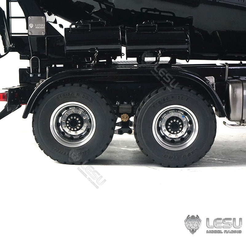 LESU 1/14 6x6 Metal RC Concrete Car Radio Controlled Mixer Truck Lights Assembled Chassis With Lights Sound System Servo