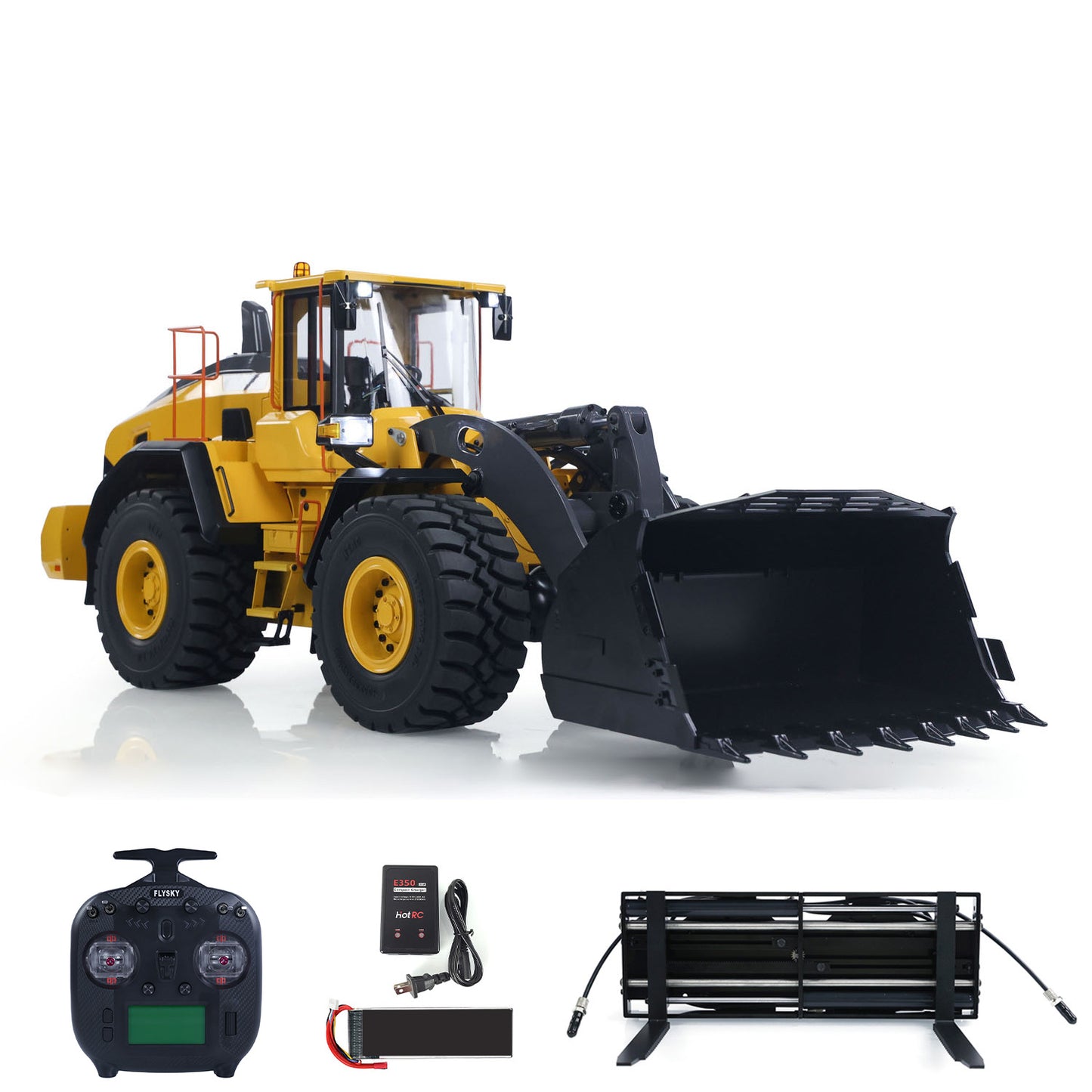 Fast Shipping MTRC 1/14 RC Hydraulic Loader E260L RTR Model Metal Radio Control Heavy Machine Car Construction Vehicles ST8 Radio Battery