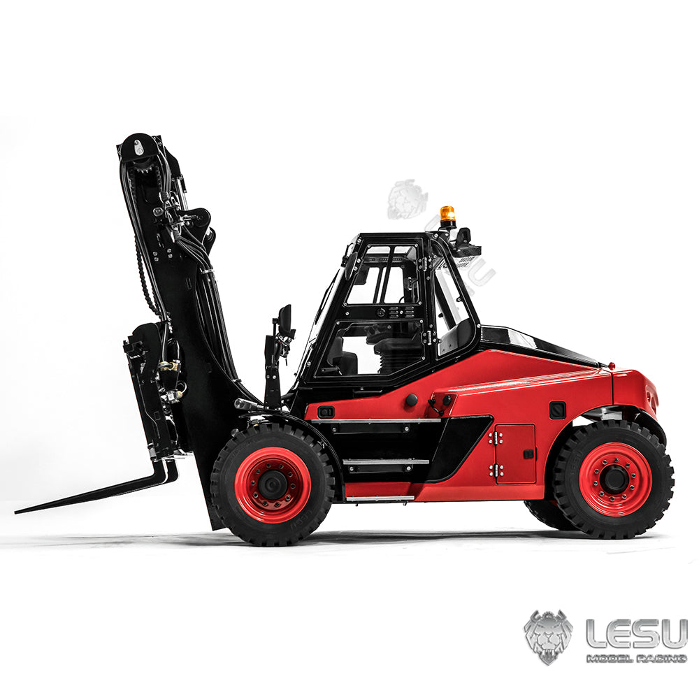 LESU 1/14 Aoue-LD160S RC Hydraulic Forklift Metal Remote Control Wheeled Car Sound Light System Painted Assembled Model