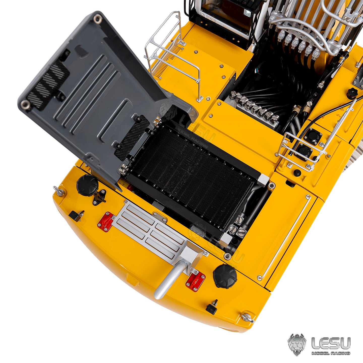 2 Arms 6CH LR956 95% Metal LESU 1/14 Remote Control Hydraulic Excavator RC Digger Construction Vehicle 4MPA Dual Pumps Light