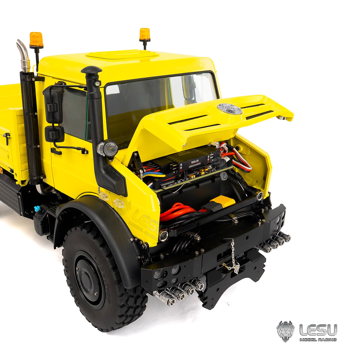 RTR LESU U4023 MT44023 1/14 Metal Hydraulic RC Off Road Car ATV Light Truck Model Light Sound System Axle Lock Flysky PL18EVLite