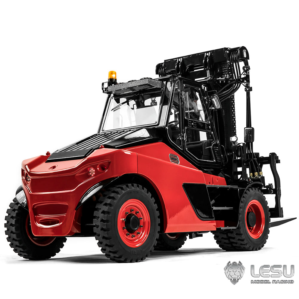 LESU 1/14 Aoue-LD160S RC Hydraulic Forklift Metal RTR Remote Control Wheeled Car ST8 Model Fast Coupler Extended Fork