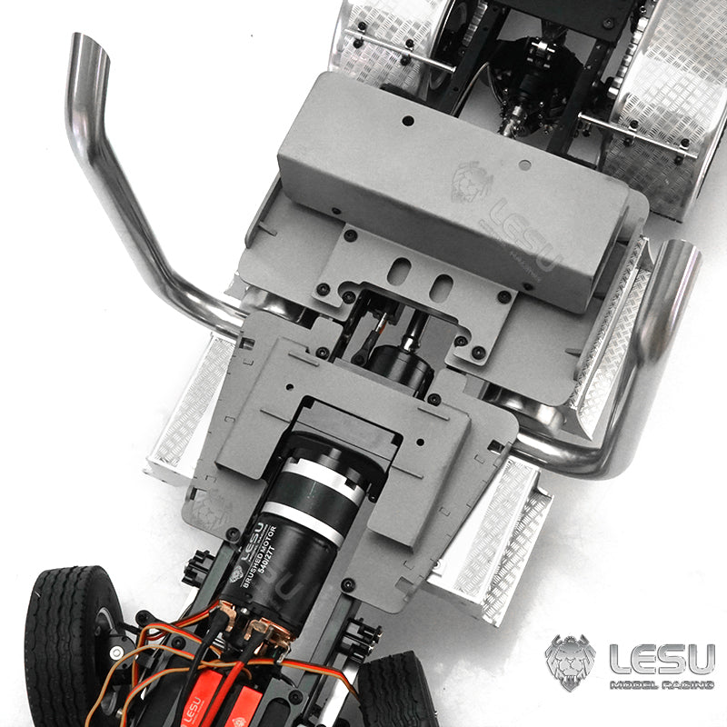 LESU 1/14 Metal 6*6 Chassis King Hauler for RC Tractor Remote Control Truck DIY Hobby Model Servos Motors Differential Lock Axles