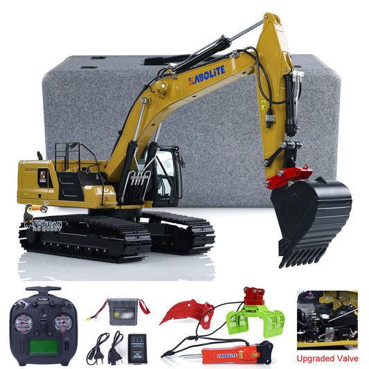 Kabolite K961 100S PRO 1/18 RC Hydraulic Excavator RTR Remote Control Digger Flysky ST8 Radio 2S Battery Electric Claw Hammer