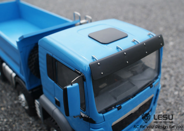 LESU 1/14 8*8 Hydraulic RC Dumper Unpainted Radio Controlled Truck Bucket Hobby Model Motor ESC Servo LED Light Sound System