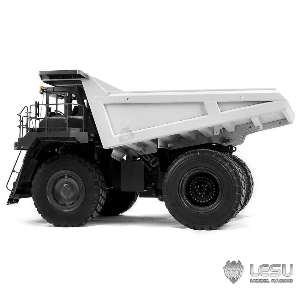 LESU 1/16 Metal Hydraulic RC Mining Truck Aoue R100E Radio Controlled Dumper Car Simulation Hobby Models DIY Construction Vehicle