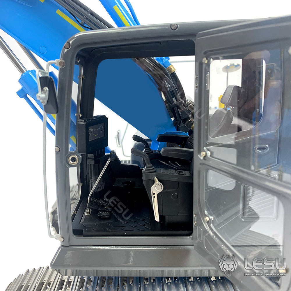 LESU 1/14 PC360 RC Hydraulic Excavators 3 Arms Unpainted Digger Hobby Model Electric Kits Cabin Roof Safety Net Metal Hydraulic Crusher