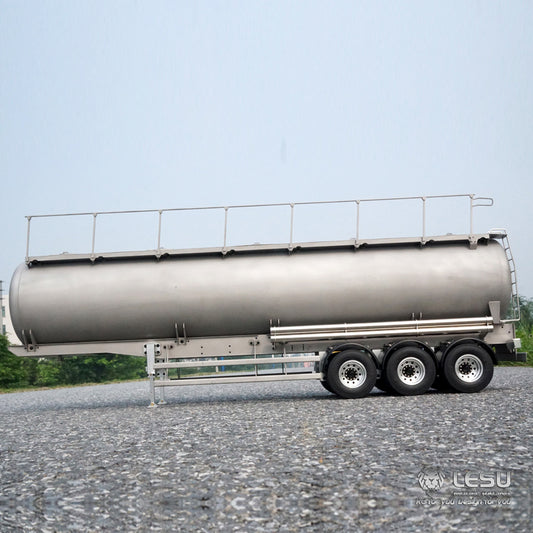 LESU Metal 40Feet Oil Tank Gas-tanker Semi Trailer 1/14 RC Tractor Truck Model