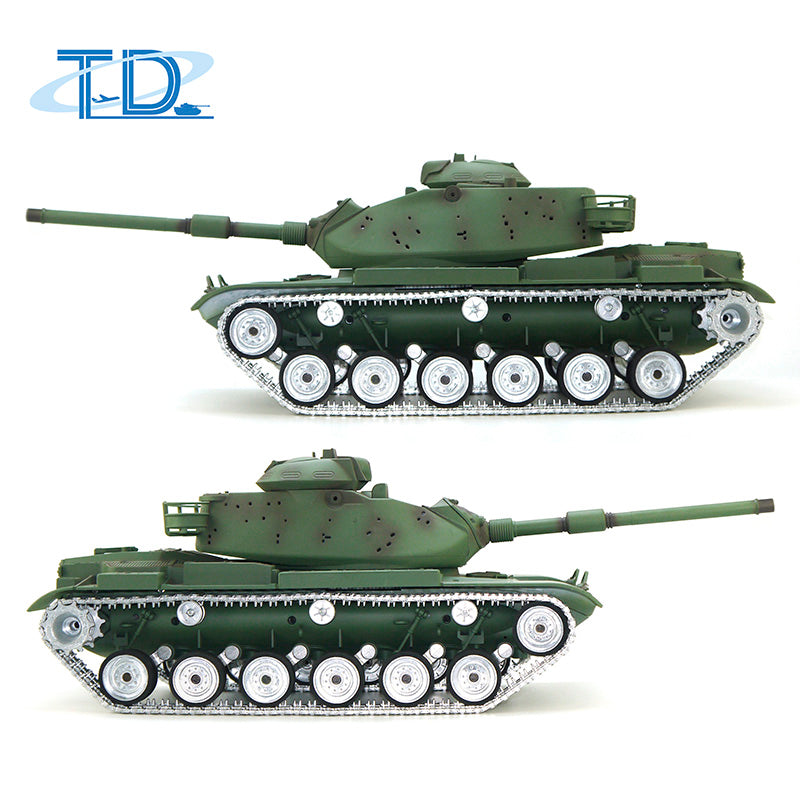 TD Model 1/16 RC Tank M60A3 USA Remote Control Battle Panzer Hobby Model Simulation Military Vehicle with Sound Smoke