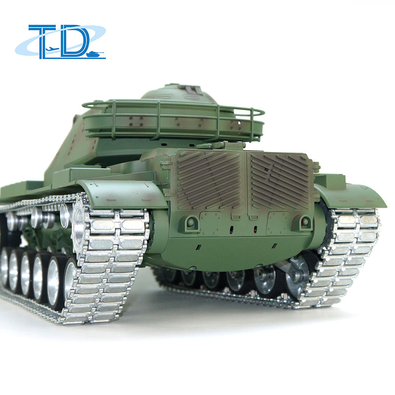 TD Model 1/16 RC Tank M60A3 USA Remote Control Battle Panzer Hobby Model Simulation Military Vehicle with Sound Smoke