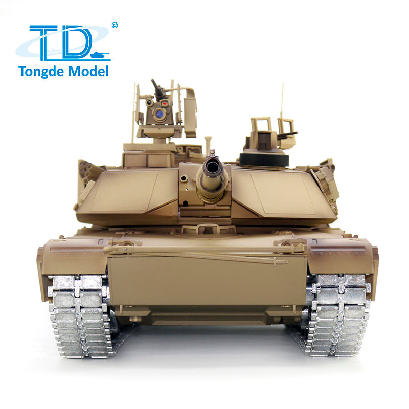 1/16 Tongde RC Infrared Battle Tank Radio Control Panzer M1A2 SEP V2 Abrams Electric Military Tanks 320 Rotation Simulation Model