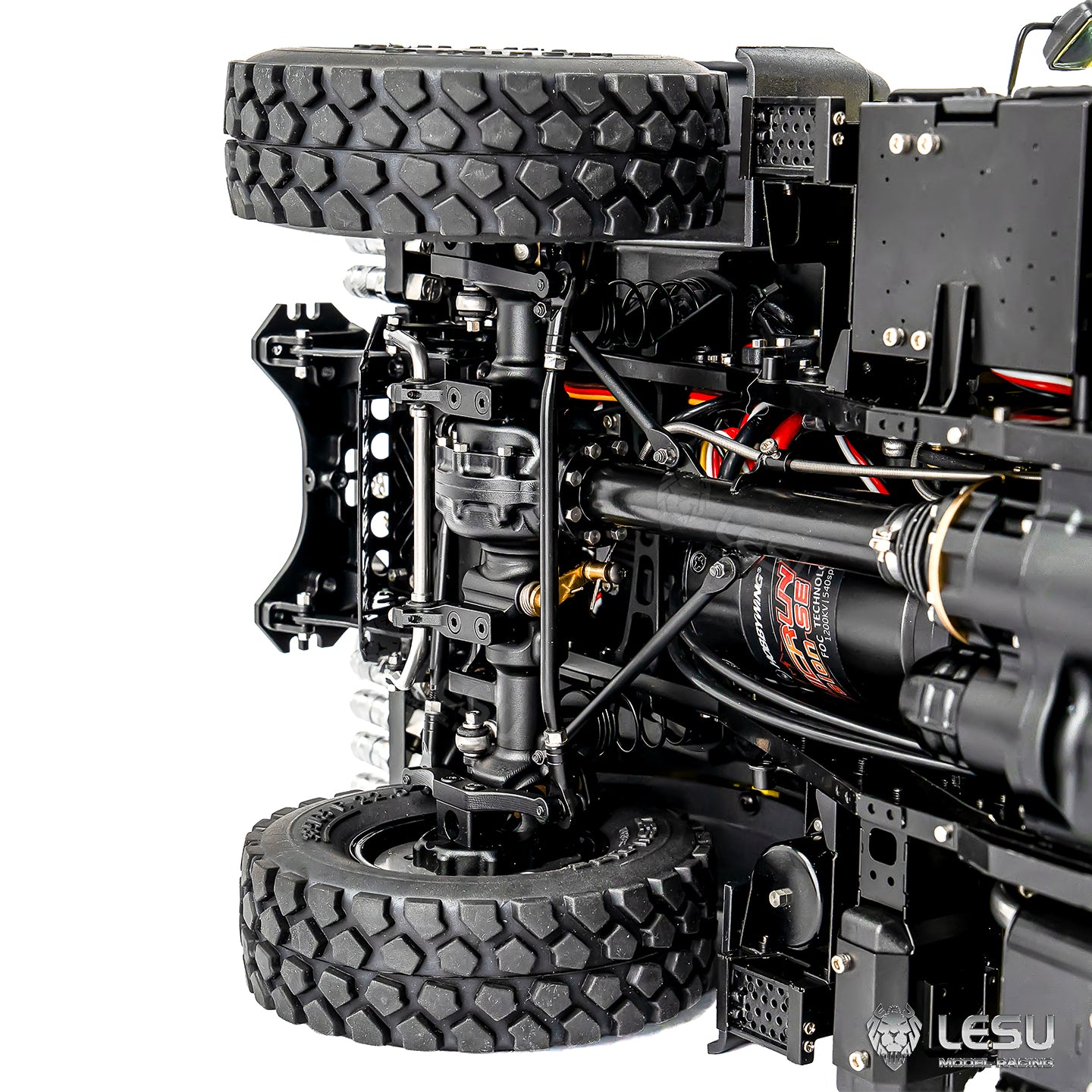 RTR LESU U4023 MT44023 1/14 Metal Hydraulic RC Off Road Car ATV Light Truck Model Light Sound System Axle Lock Flysky PL18EVLite