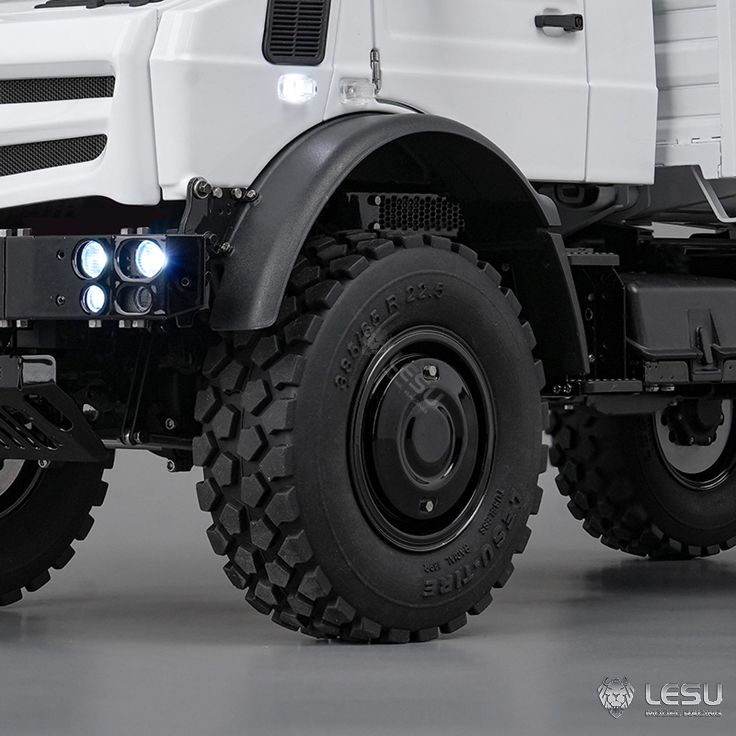 LESU U4023 4X4 1/14 RC Off Road Vehicle Metal ATV Light Truck MT44023 Model Light Sound Wheel Reduction Axle Lock Radio Battery