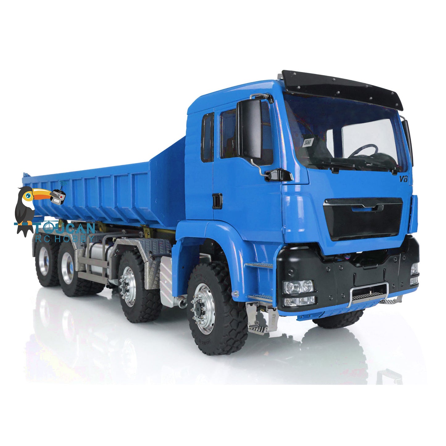 1/14 LESU Hydraulic RC Roll On/Off Dump Truck 8x8 Metal RTR Full Dumper Lorry Vehicle