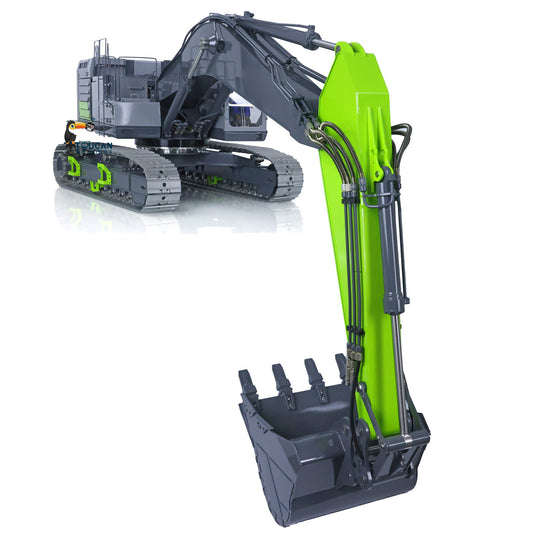 Metal LESU 1/14 Hydraulic RC Heavy Excavator C374F Remote Control Digger Engineering Vehicle Paladin PL18EV LITE Smoke 6CH Valve Quick Coupler
