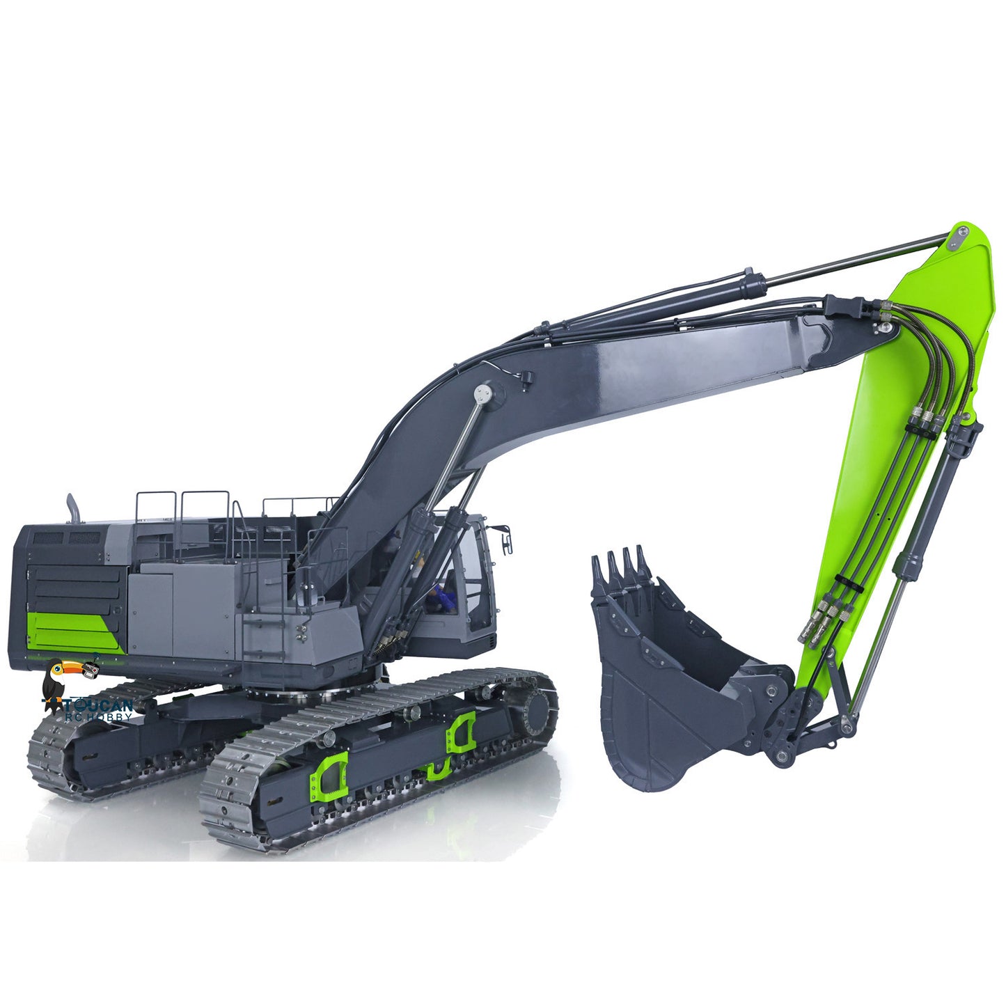 Metal LESU 1/14 Hydraulic RC Heavy Excavator C374F Remote Control Digger Engineering Vehicle Paladin PL18EV LITE Smoke 6CH Valve Quick Coupler