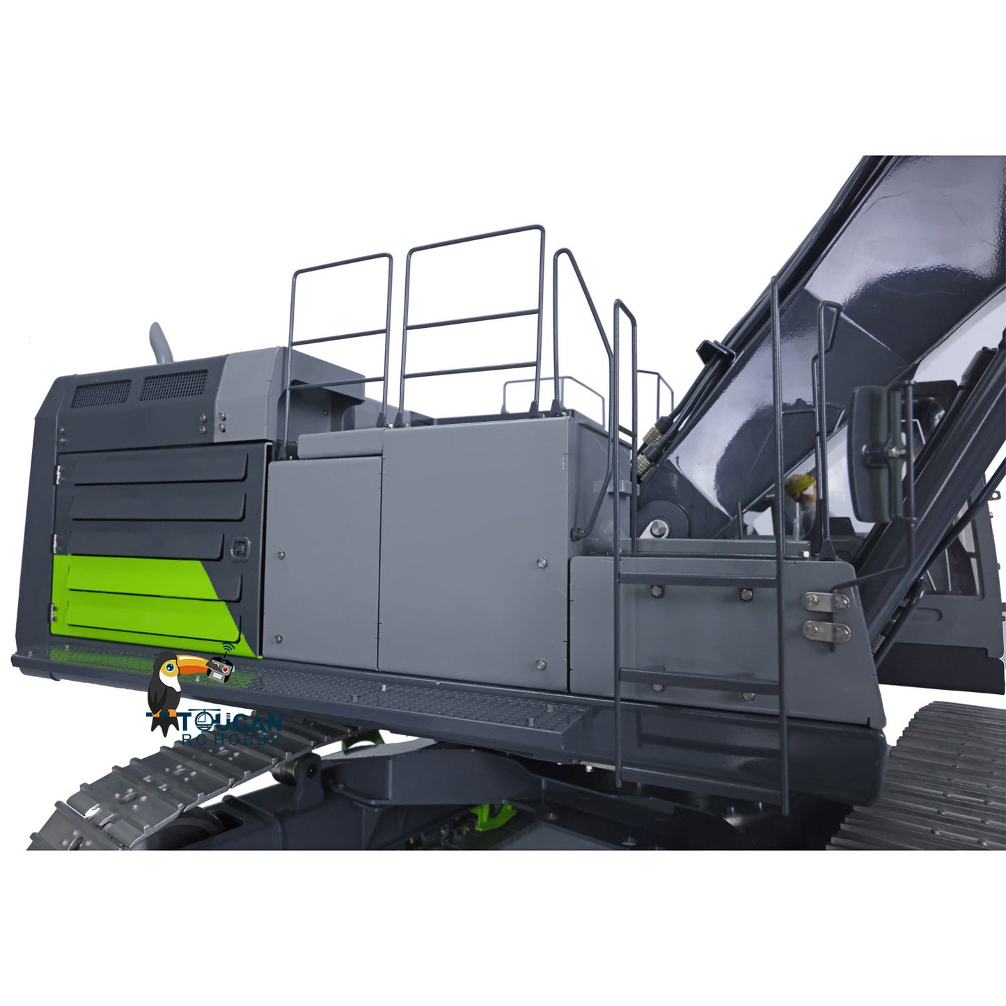 Metal LESU 1/14 Hydraulic RC Heavy Excavator C374F Remote Control Digger Engineering Vehicle Paladin PL18EV LITE Smoke 6CH Valve Quick Coupler