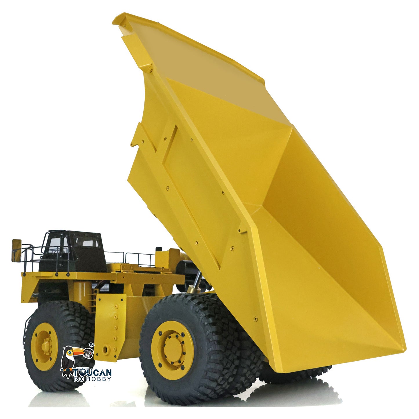 1/20 RC Metal Hydraulic Mine Truck 793D Dumper Flysky I6X Radio Light System Heavy Tipper Truck for Mining Excavator Model