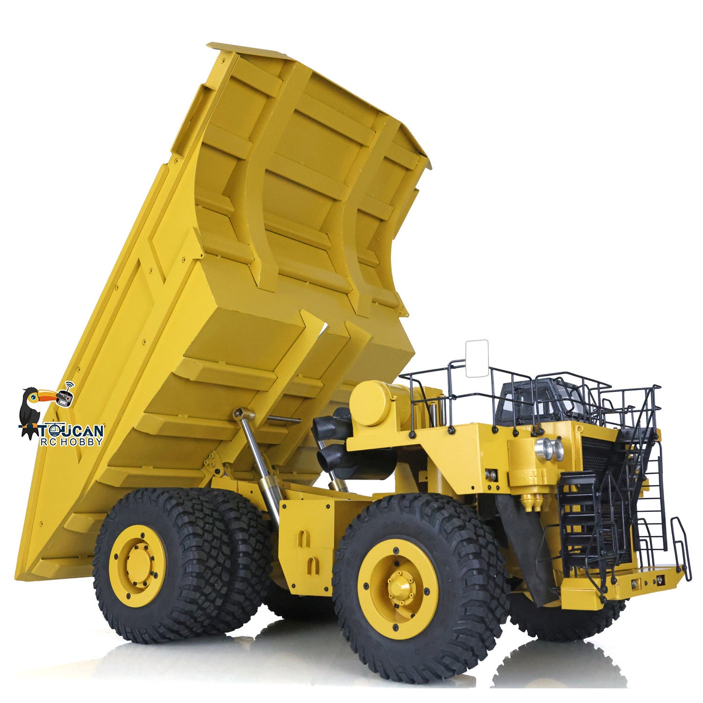 1/20 RC Metal Hydraulic Mine Truck 793D Dumper Flysky I6X Radio Light System Heavy Tipper Truck for Mining Excavator Model