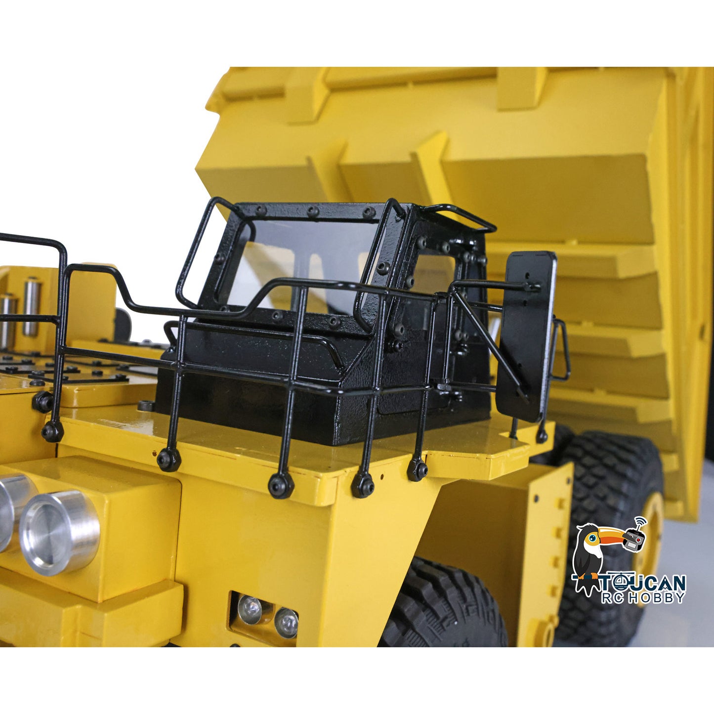 1/20 RC Metal Hydraulic Mine Truck 793D Dumper Flysky I6X Radio Light System Heavy Tipper Truck for Mining Excavator Model