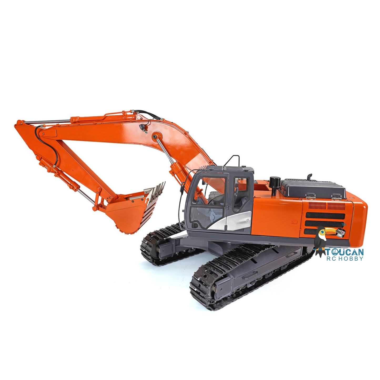 HITACHI 360 DIM-H3 1/12 Metal Hydraulic RC Excavator RTR Light System Motor ESC 3-way Median Oil Return Assembled and Painted