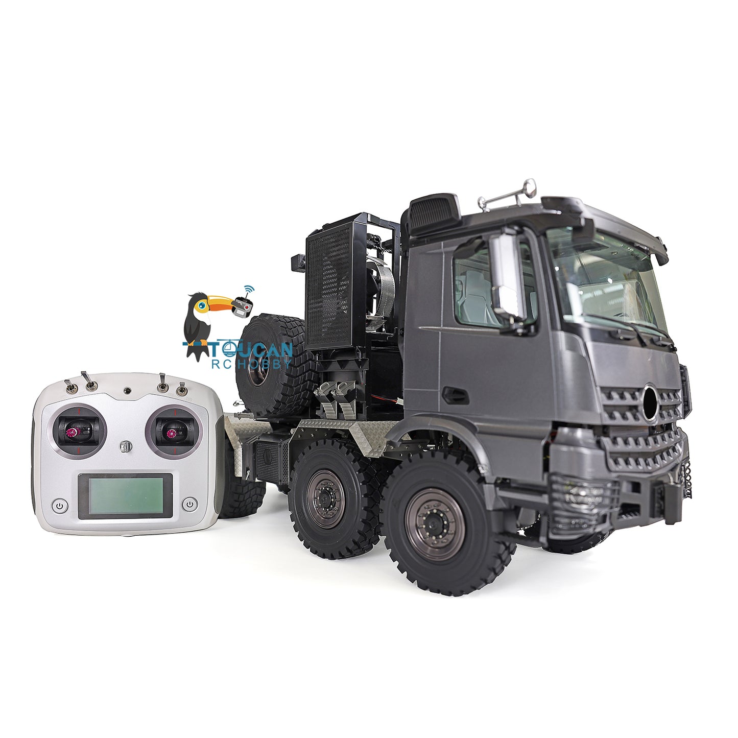 JDModel 1/14 JDM-189 Metal 8x8 Off-Road RC Tractor Remote Controlled Truck Diff Lock Servo ESC Motor 3-speed Transmission