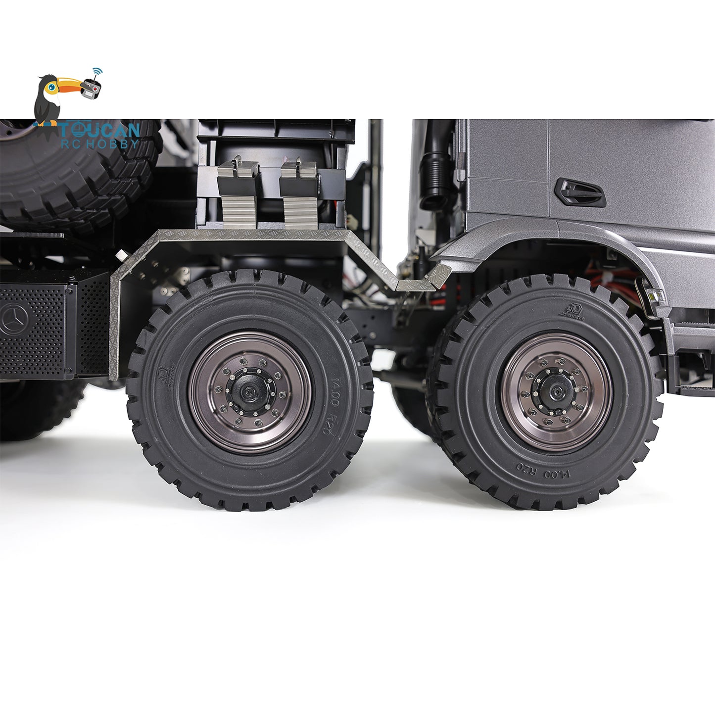 JDModel 1/14 JDM-189 Metal 8x8 Off-Road RC Tractor Remote Controlled Truck Diff Lock Servo ESC Motor 3-speed Transmission