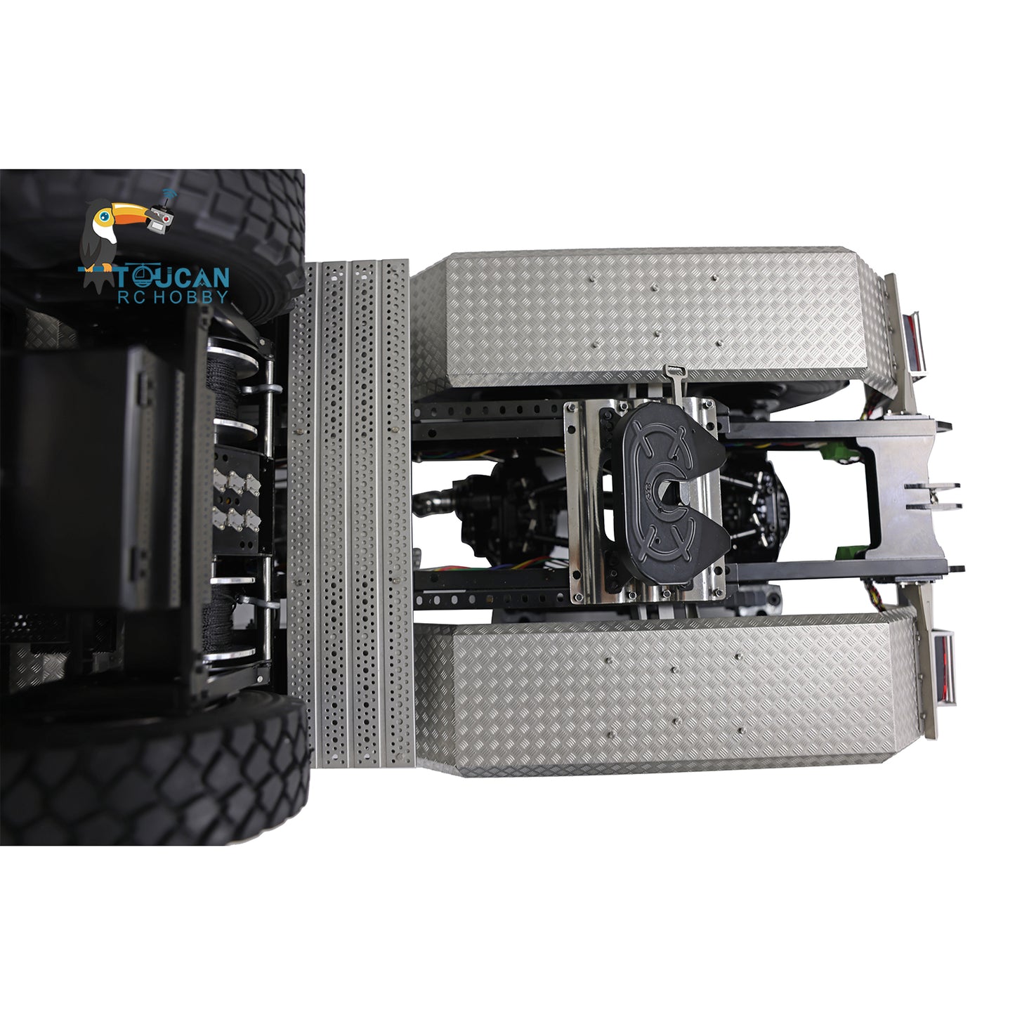 JDModel 1/14 JDM-189 Metal 8x8 Off-Road RC Tractor Remote Controlled Truck Diff Lock Servo ESC Motor 3-speed Transmission