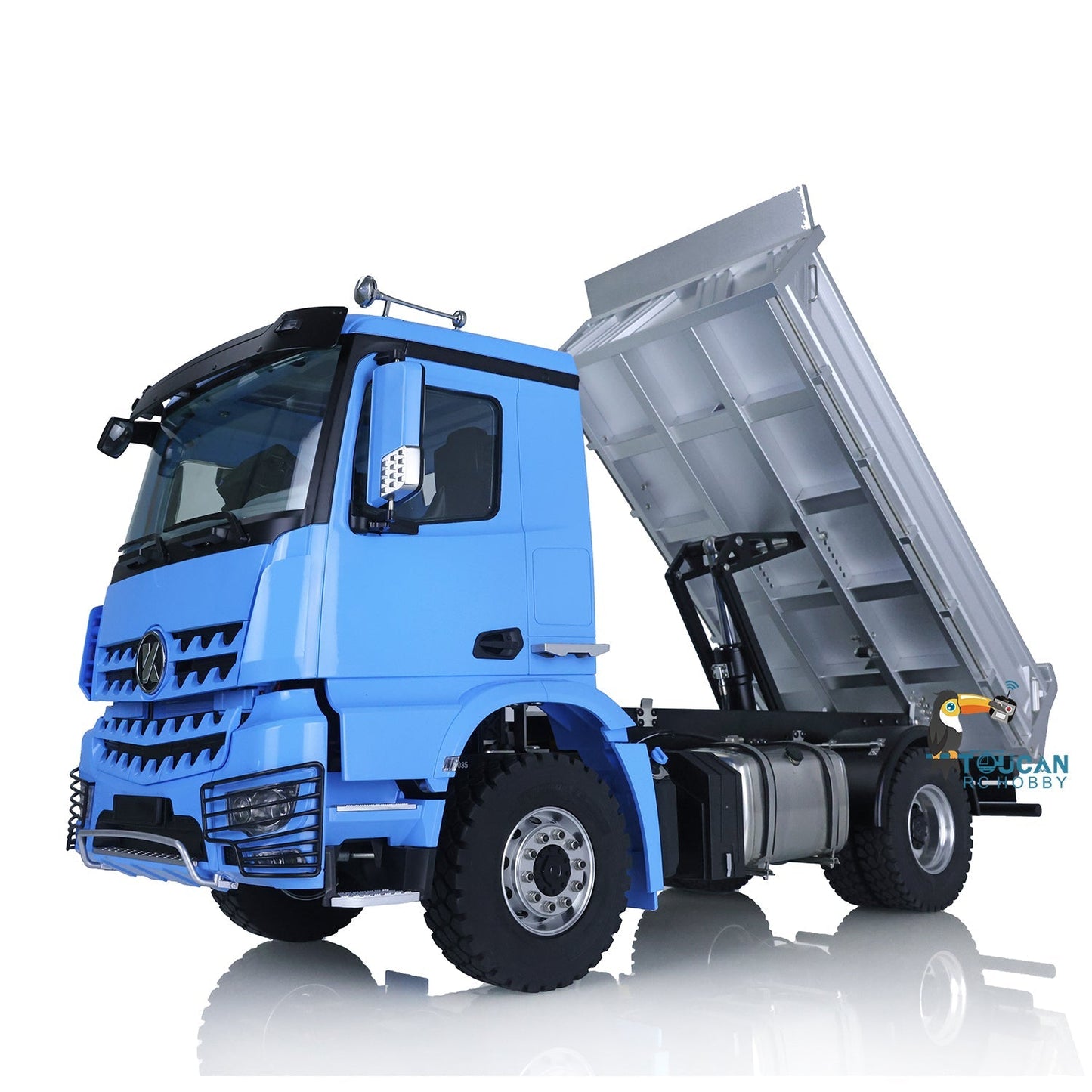 Kabolite K3362 3362 1/14 RC Dump Remote Control Tipper Truck Tipper Lorry Ready to Run 4*4 Metal Hydraulic AWD Light Sound Motor Servo Cylinder