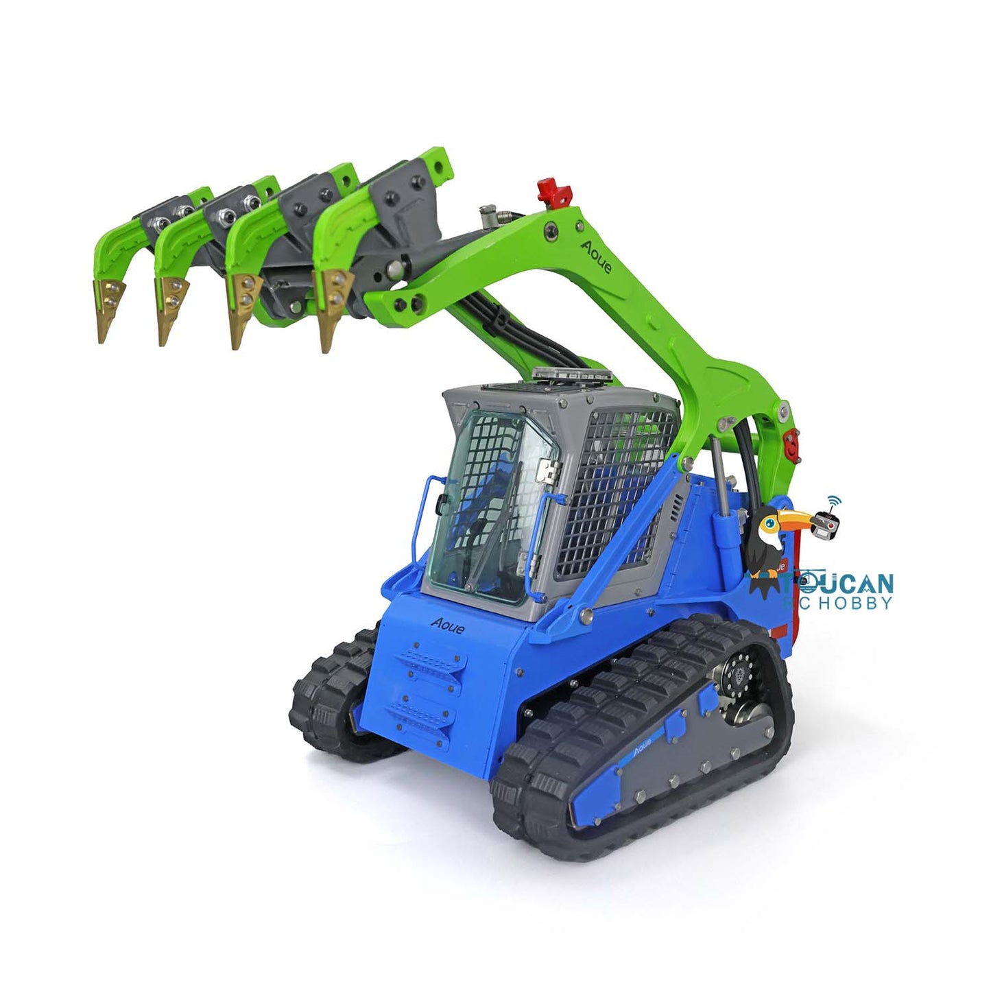 LESU 1/14 Aoue LT5 Hydraulic RC Tracked Skid-Steer Loader Radio Controlled Construction Vehicle Gripper Scarifier 286x148x150.54mm