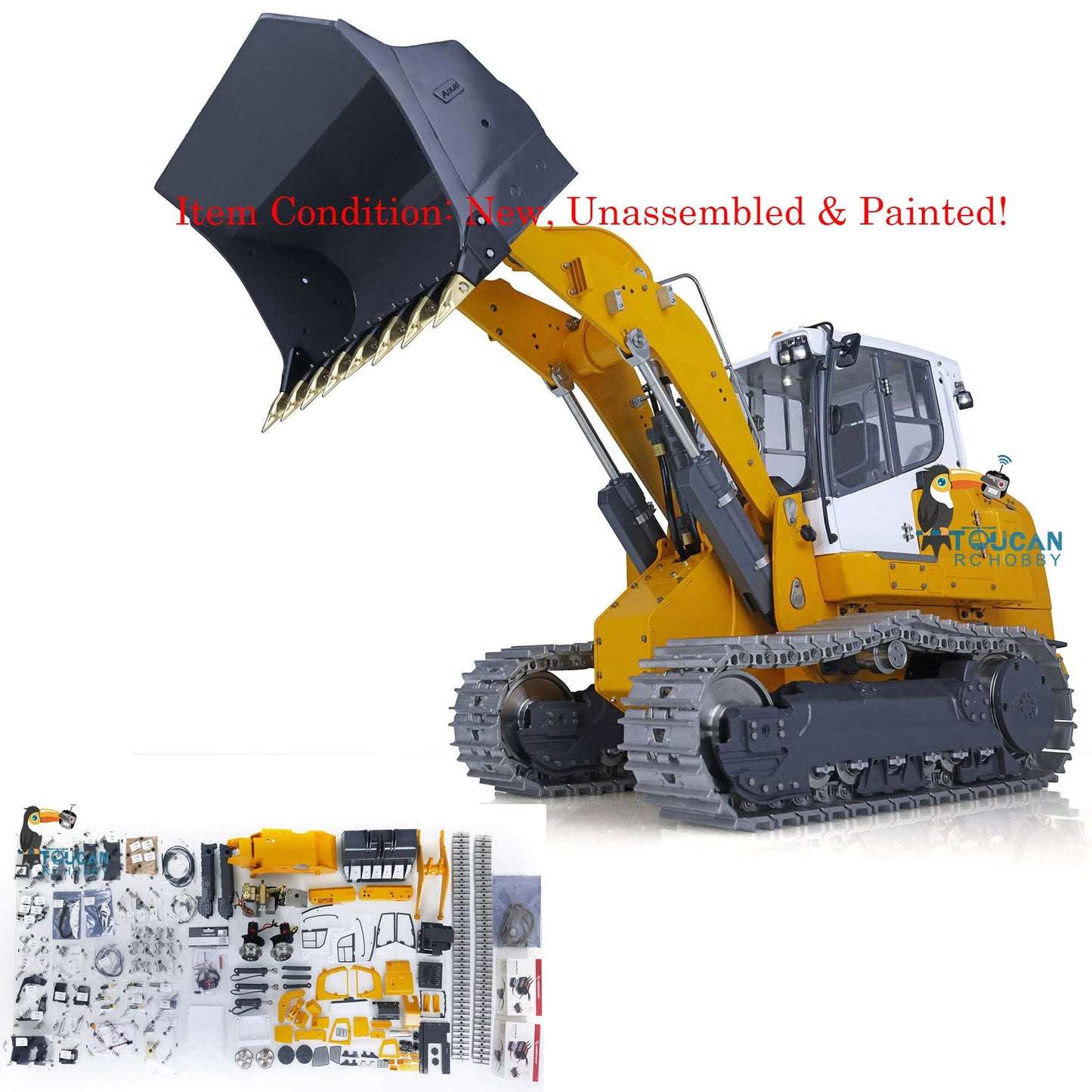 LESU Metal RC Hydraulic Loader for 1/14 Liebherr 636 Remote Control Vehicles Kit