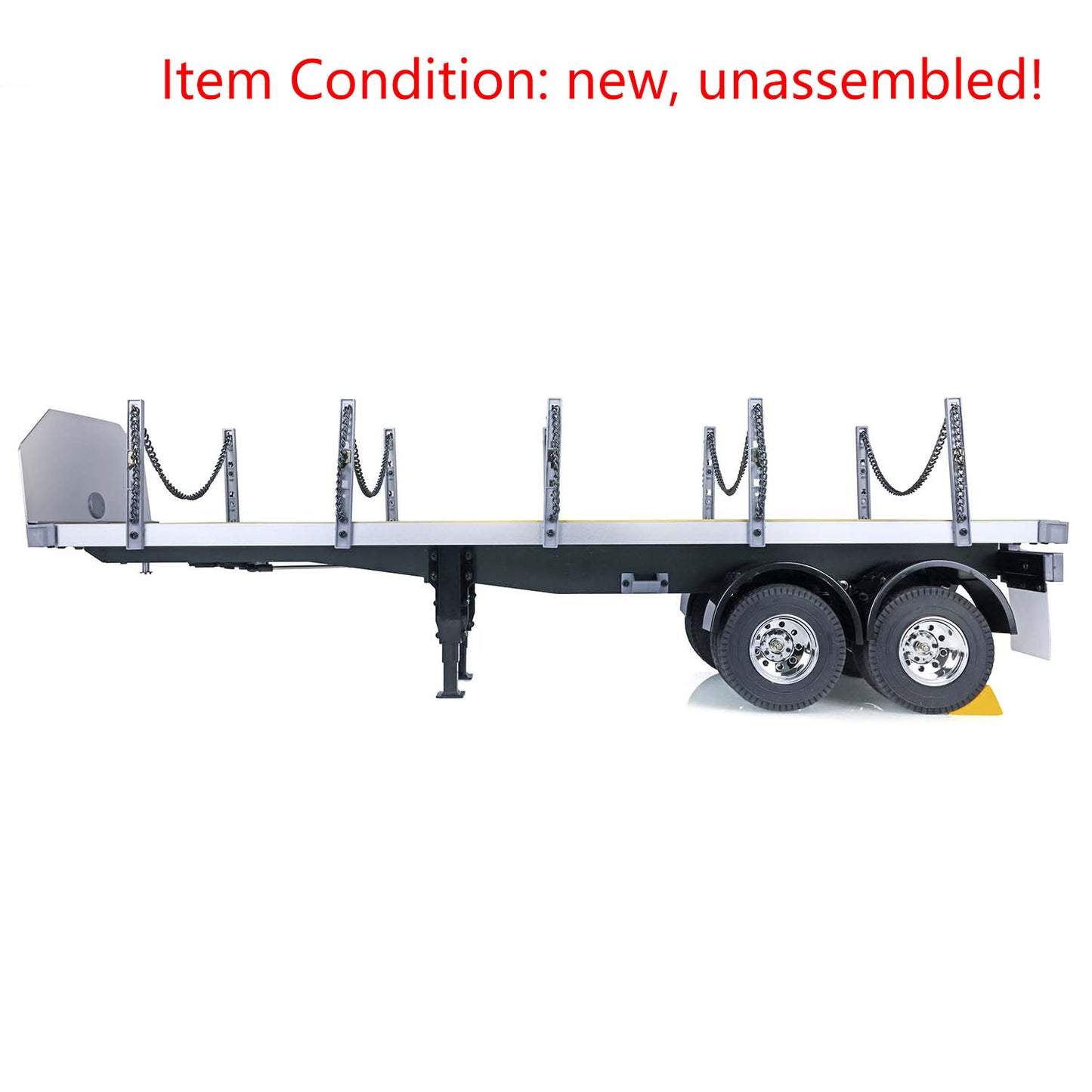 US STOCK TOUCAN 1/14 2Axle RC Tractor Flatbed Semi Trailer Truck for DIY TAMIYA Model