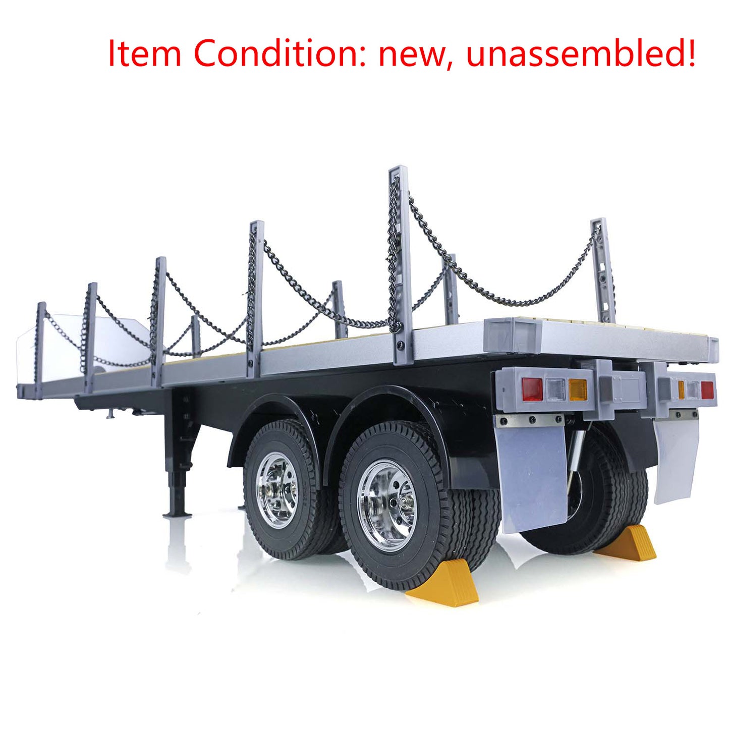 US STOCK TOUCAN 1/14 2Axle RC Tractor Flatbed Semi Trailer Truck for DIY TAMIYA Model