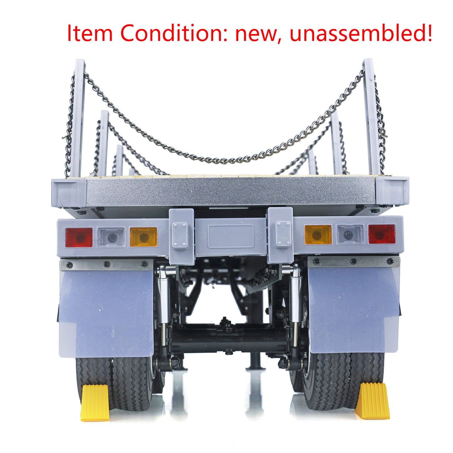 Fast Shipping TOUCAN 1/14 2Axle RC Tractor Flatbed Semi Trailer Truck for DIY TAMIYA Model