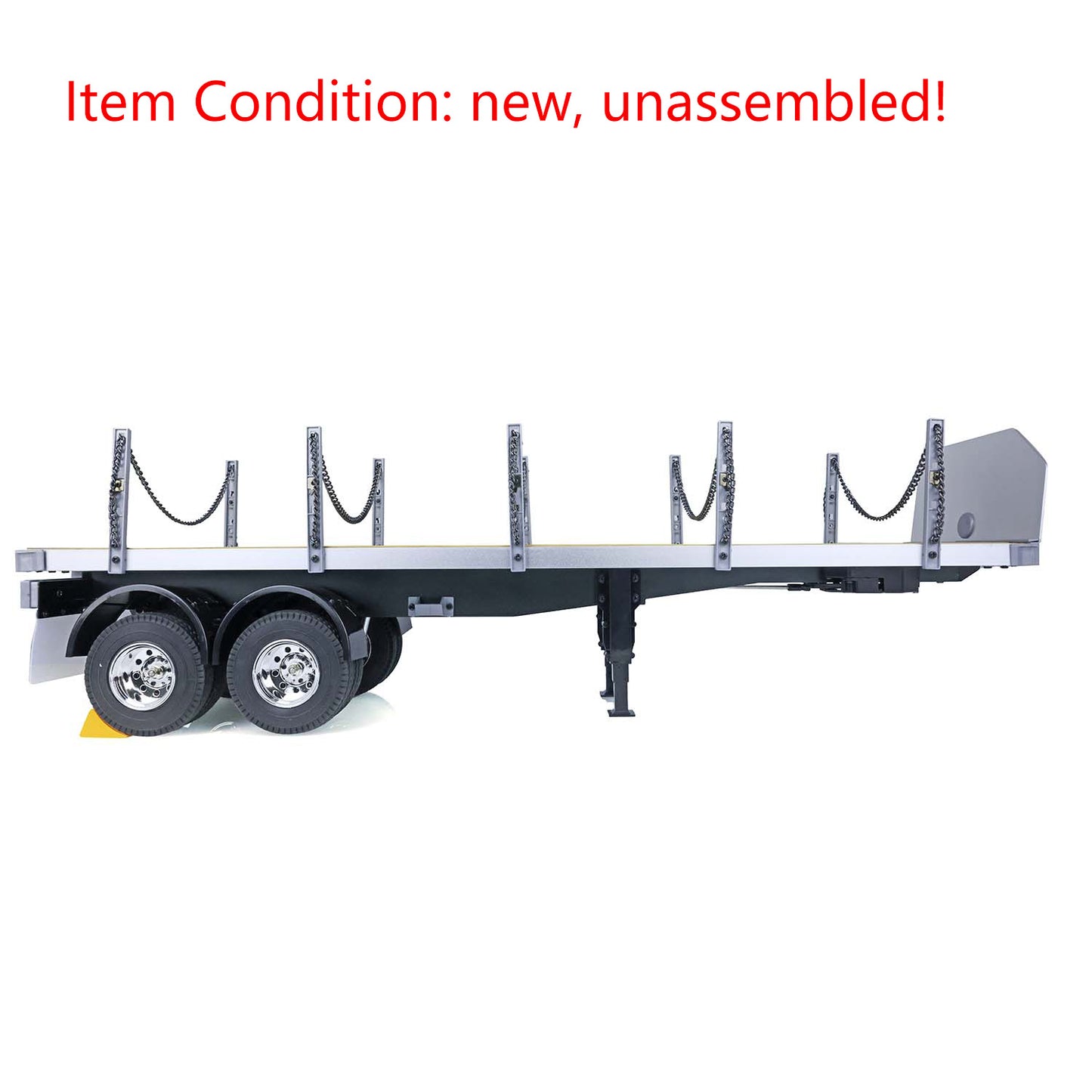 US STOCK TOUCAN 1/14 2Axle RC Tractor Flatbed Semi Trailer Truck for DIY TAMIYA Model