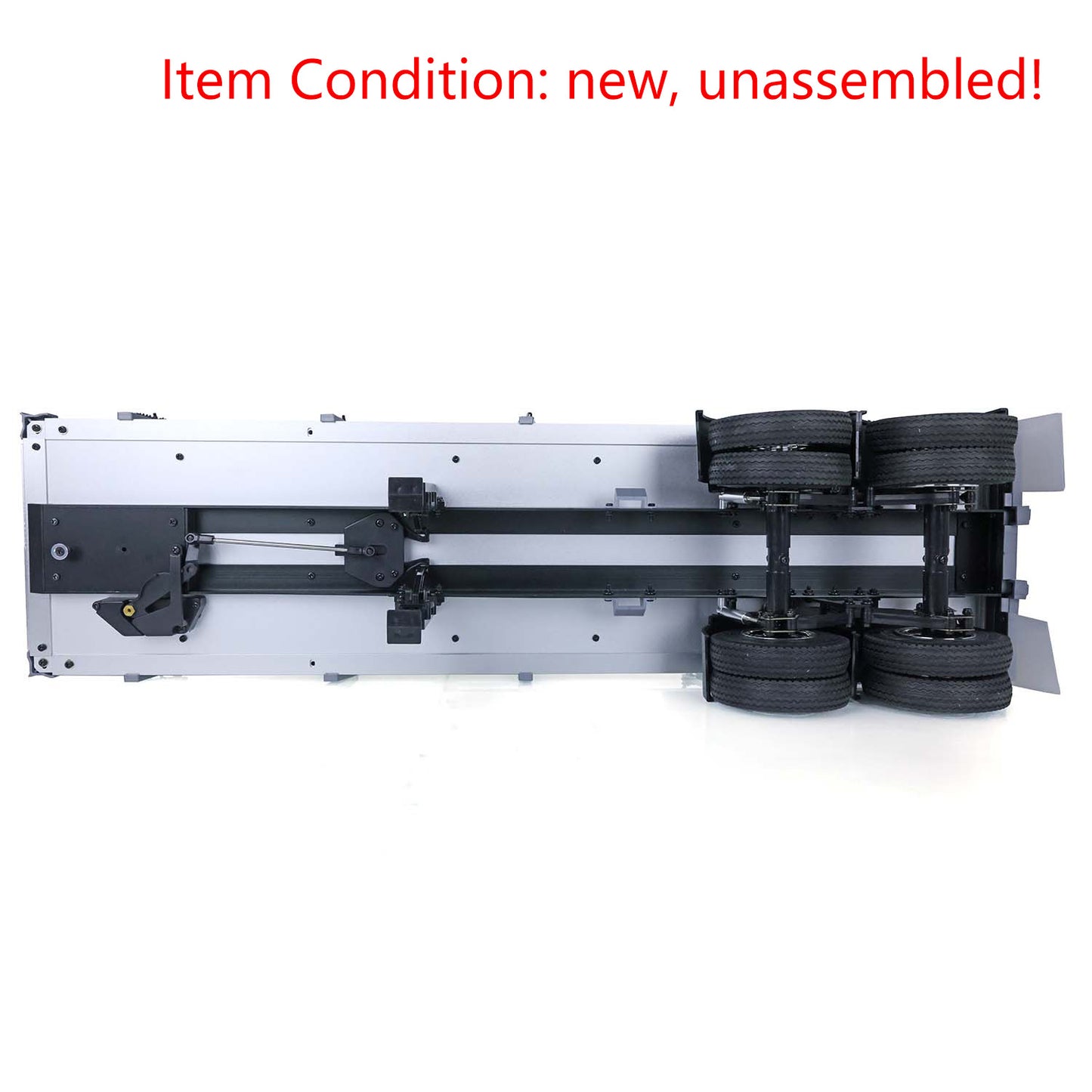 US STOCK TOUCAN 1/14 2Axle RC Tractor Flatbed Semi Trailer Truck for DIY TAMIYA Model