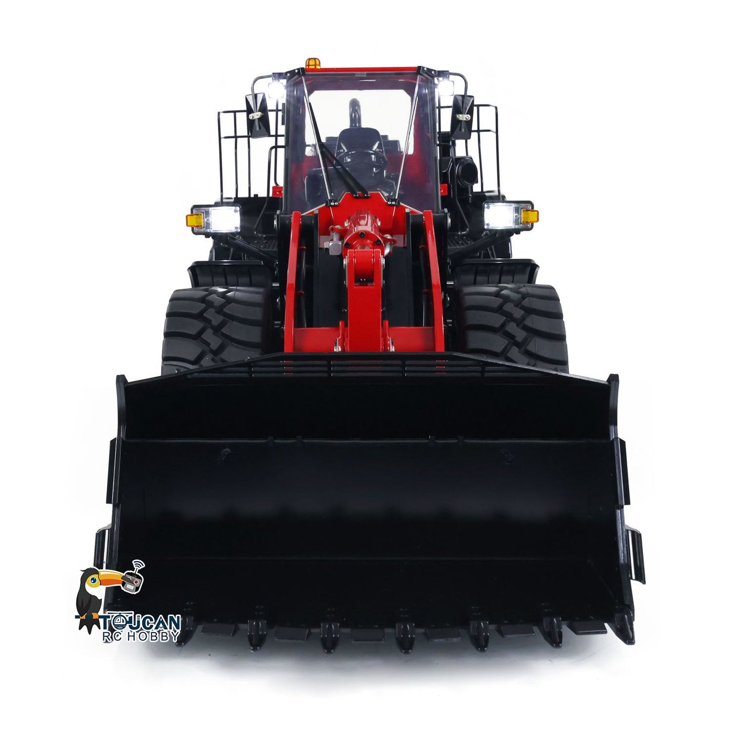 Metal 1/14 RC Hydraulic Loader WA480 Heavy Construction Machine Differential Lock Axles Quick Coupler Fork Light Sound ST8