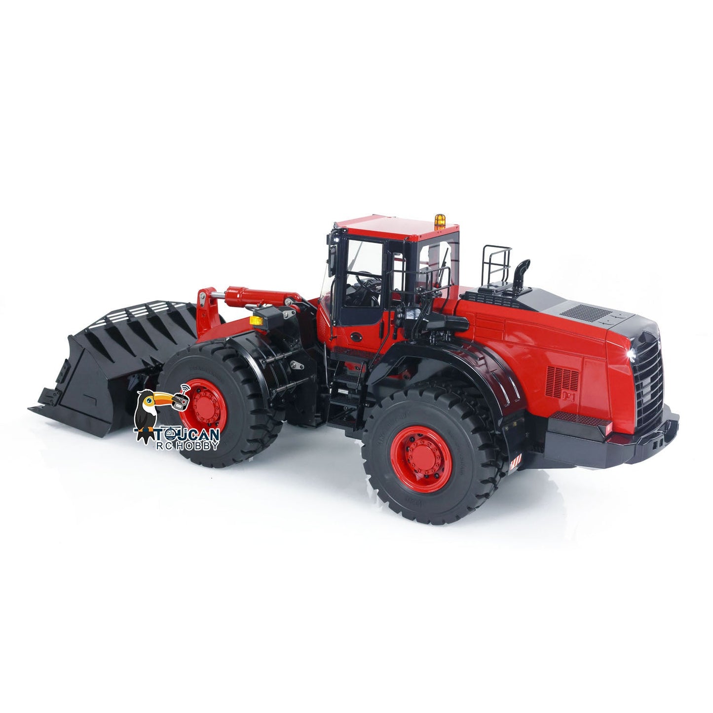Metal 1/14 RC Hydraulic Loader WA480 Heavy Construction Machine Differential Lock Axles Quick Coupler Fork Light Sound ST8