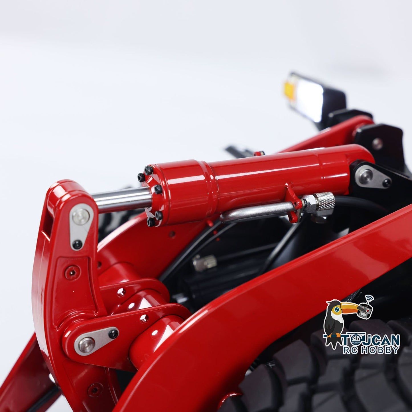 Metal 1/14 RC Hydraulic Loader WA480 Heavy Construction Machine Differential Lock Axles Quick Coupler Fork Light Sound ST8
