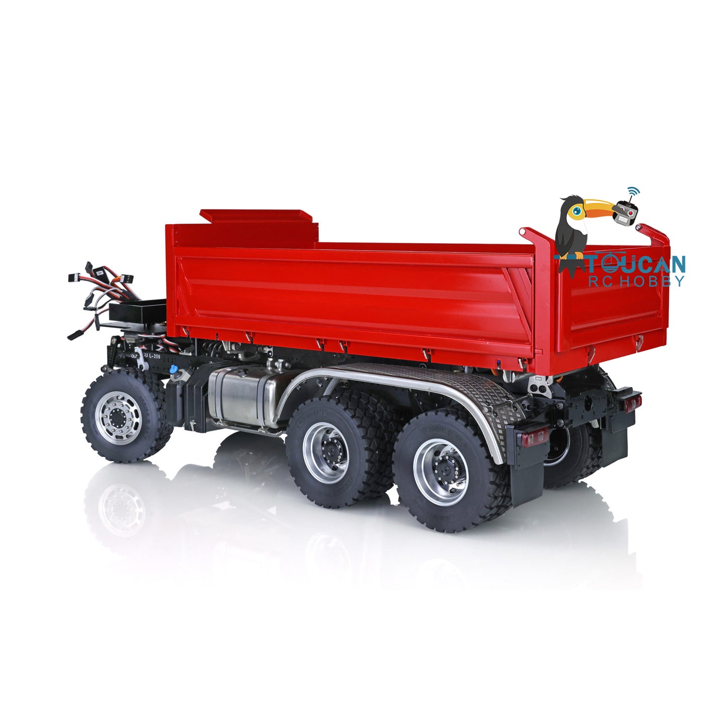 LESU KABOLITE Cabin 3348 6x6 1/14 3Axles Three-way RC Tipper Remote Controlled Dumper DIY Hobby Model Light Sound System