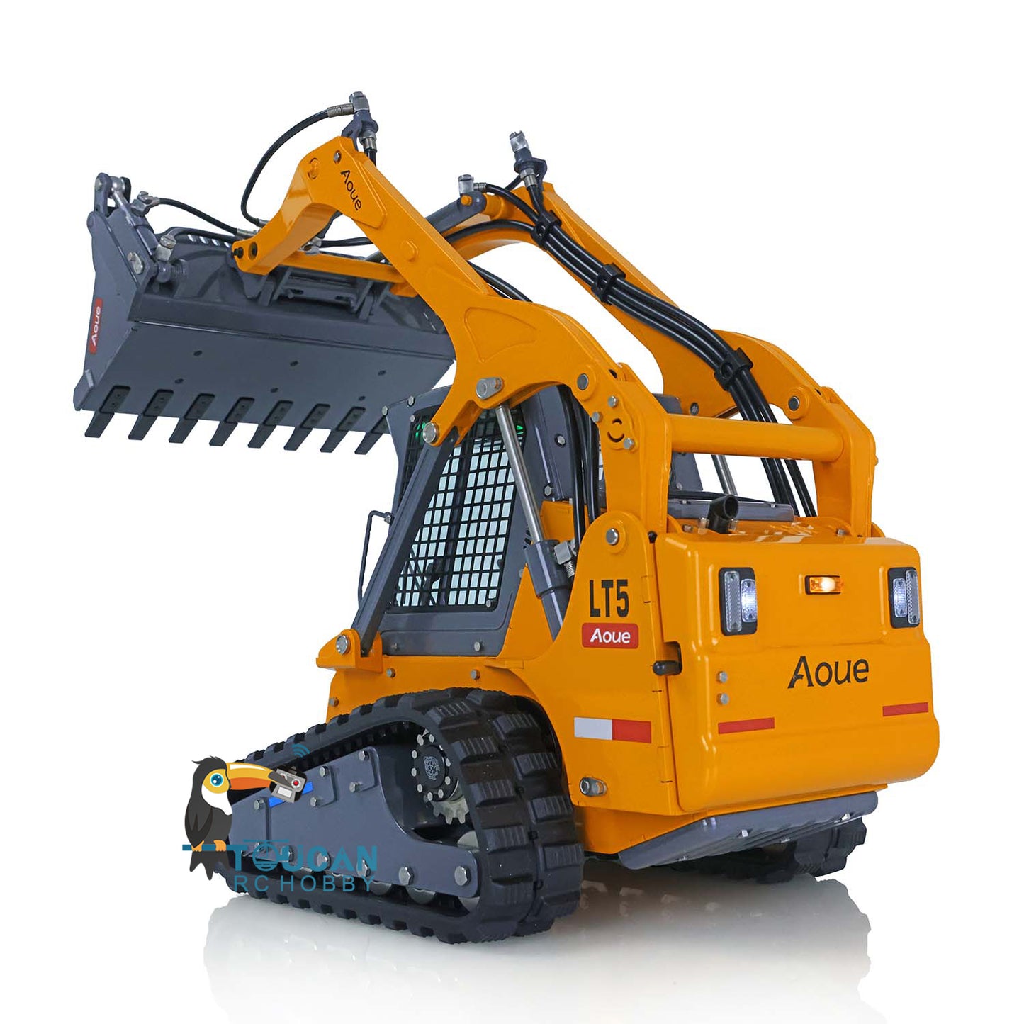 LESU 1/14 Aoue LT5 RC Hydraulic Skid-Steer Loader Remote Controlled Vehicle Electric Model I6S Radio Battery Model