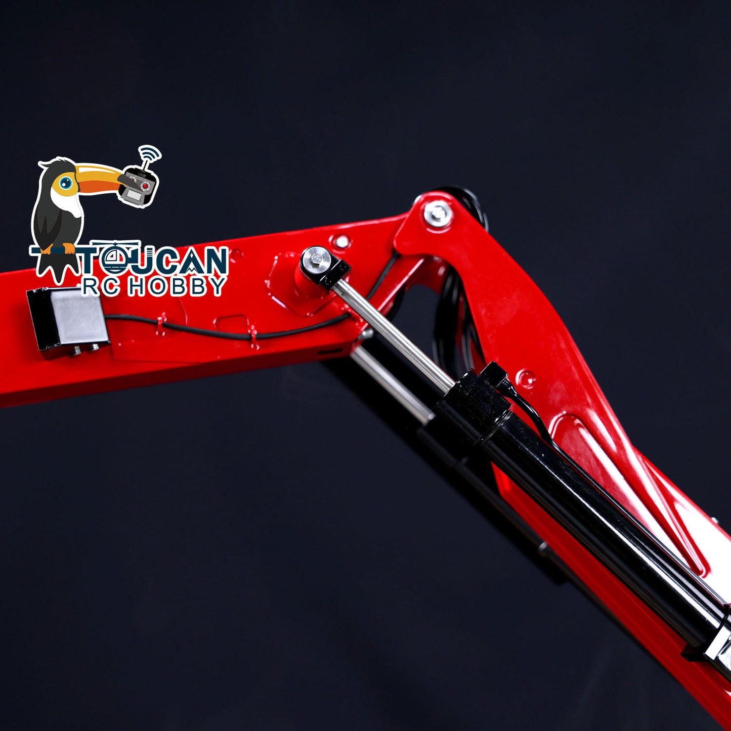 Toucan 1/14 6x6 RC Metal Tractor Truck 3-axle Hydraulic Crane Logging Trailer Light Sound Smoke System Customized Lorry Vehicle for Model Collector